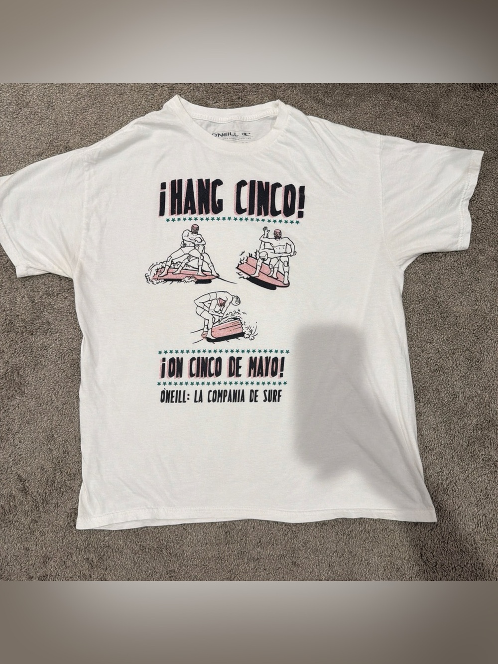 O'Neill White Cinco de Mayo Graphic Tee